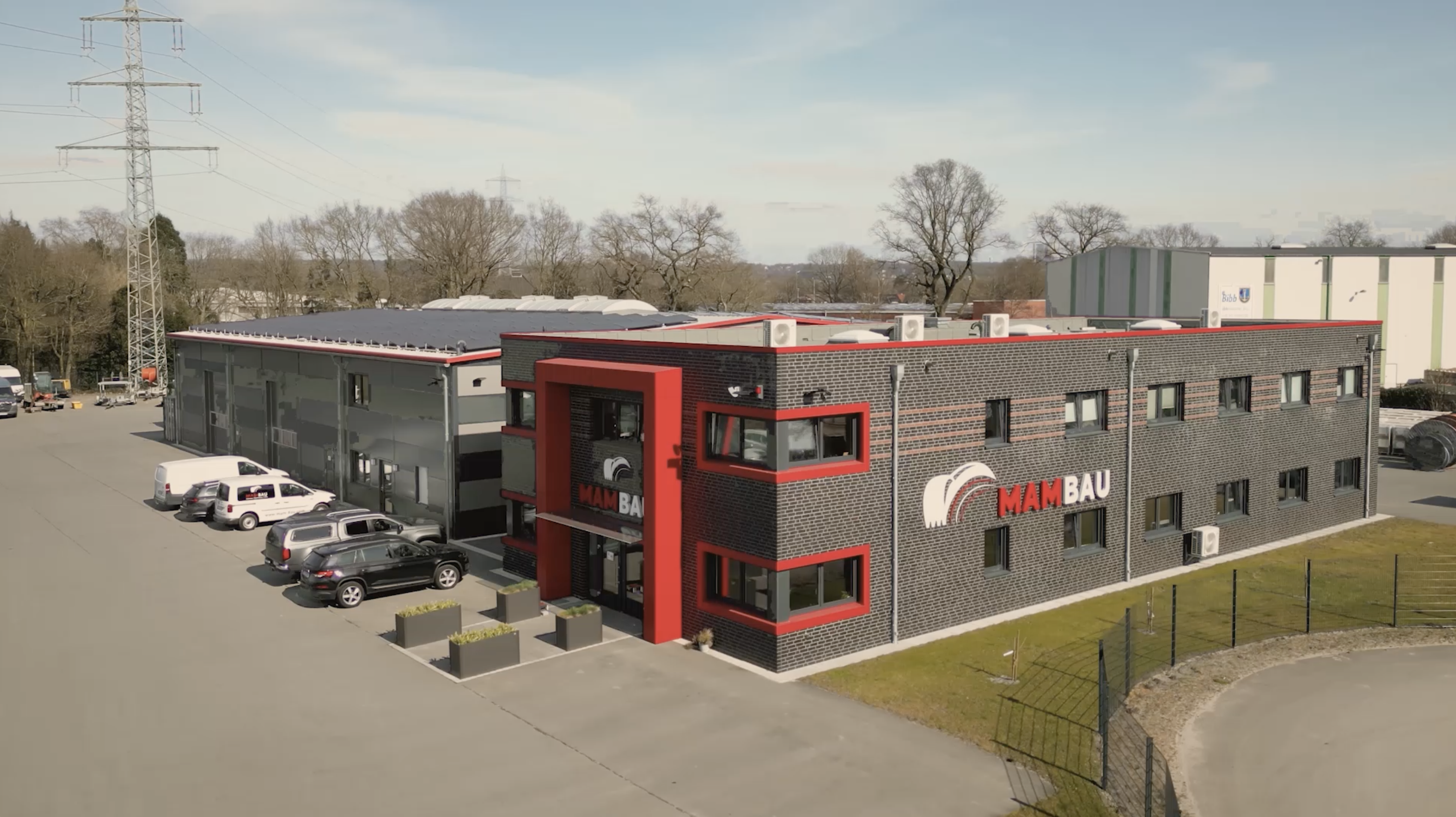 Firmengelände der MAM-BAU in Ibbenbüren